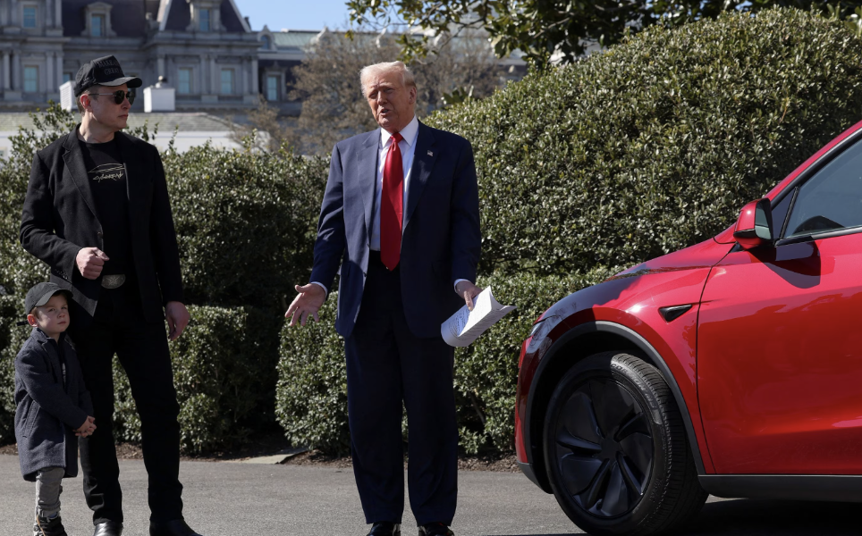 Donald Trump Buys a Tesla