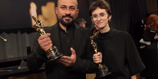 The co-director claims that the Palestinian Oscar winner was freed following an attack by Israeli settlers.